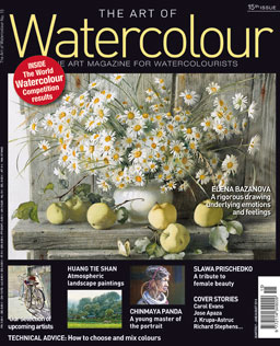 The Art of Waterolour Magazine: The Art Magazine for Watercolourists, Issue 15 is now available. Race to your Barnes & Noble bookstore to have a look; copies are always in limited supply.