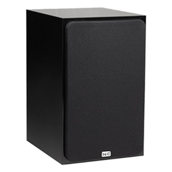 A very simple black box: the NHT Super Zero loudspeaker, a long-time favorite.